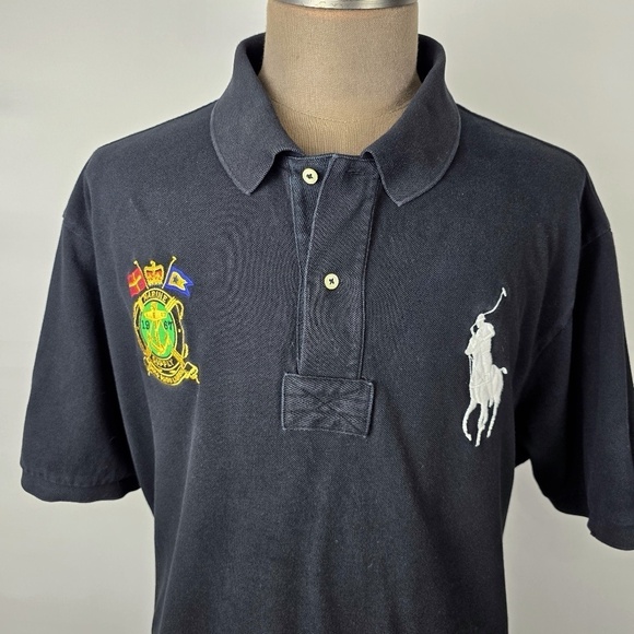 Polo Ralph Lauren Other - Polo Ralph Lauren Men's Marine Supply 1967 Large Pony Golf Polo Shirt Size 3XB